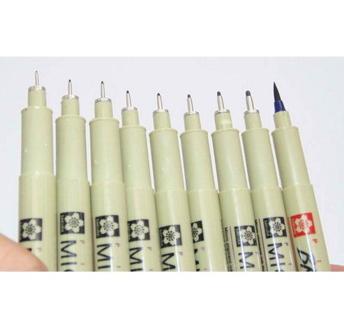 Micron Needle Soft Brush Drawing Pen Brush Set